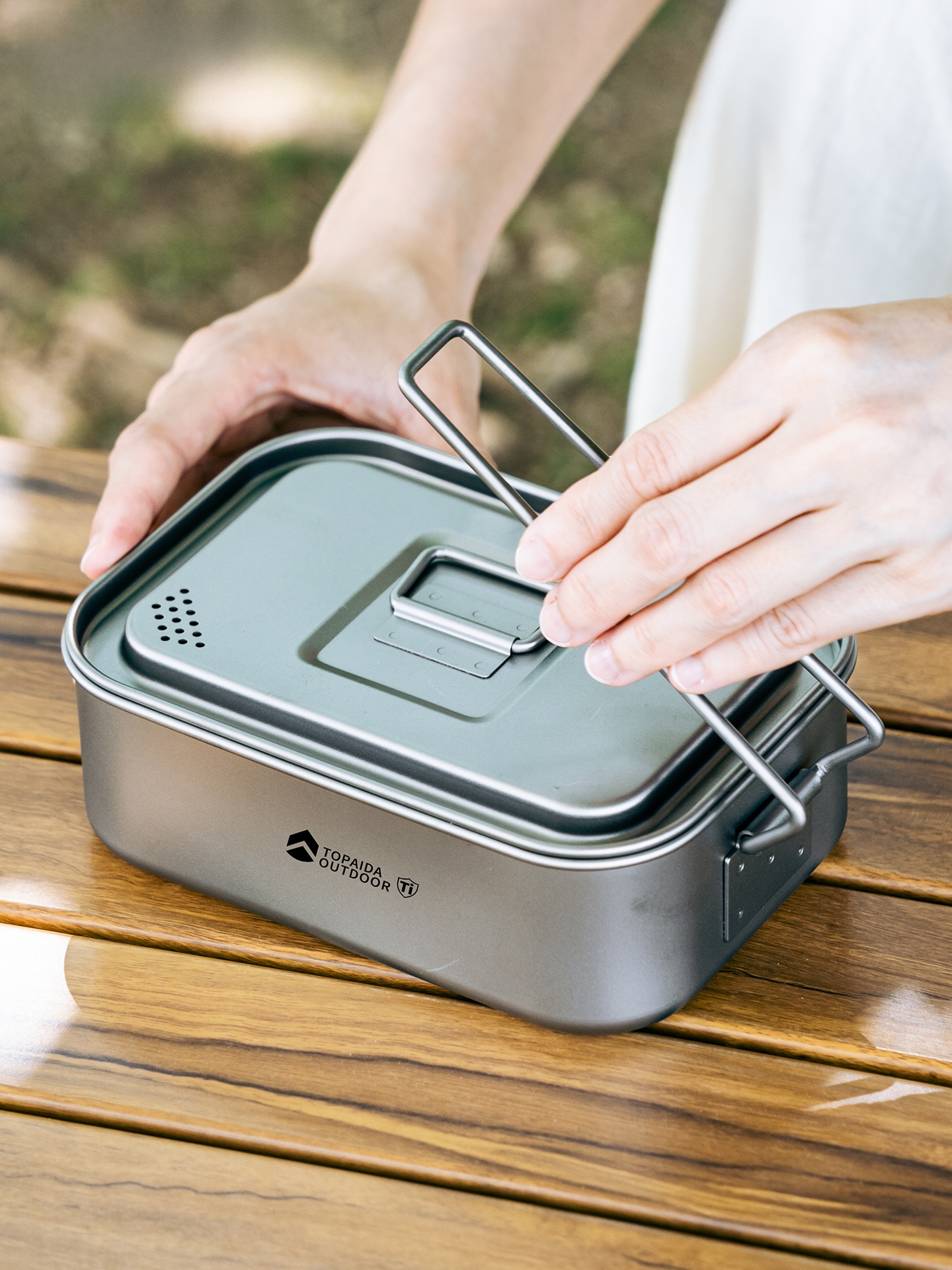 Portable Pure Titanium Rectang – Outdoor Camping Meals Bewertung und Preis