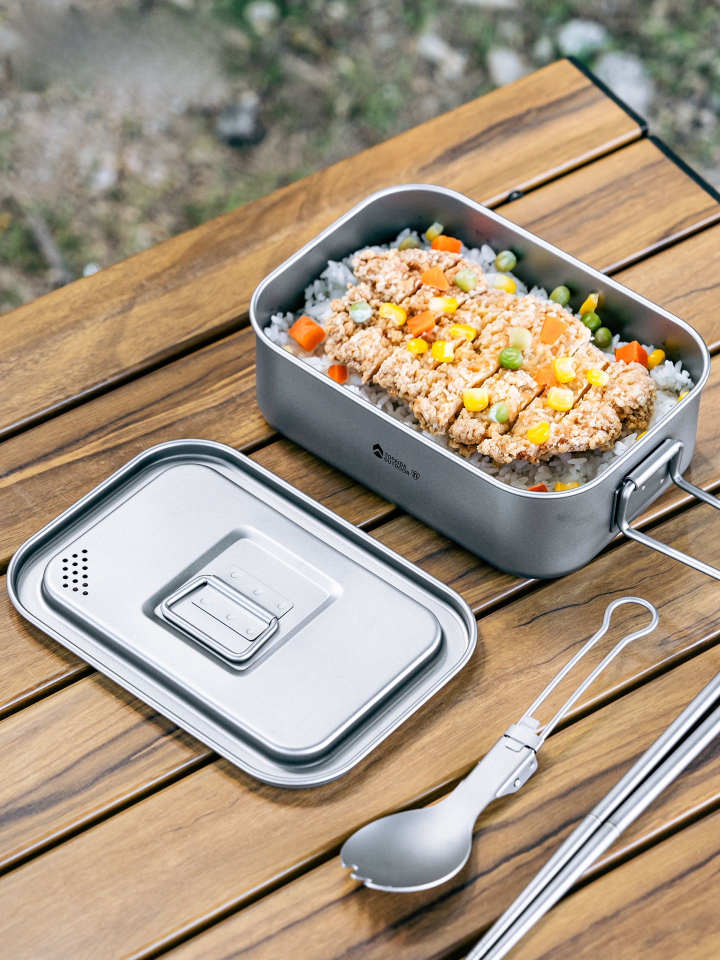 Portable Pure Titanium Rectang – Outdoor Camping Meals Bewertung und Preis