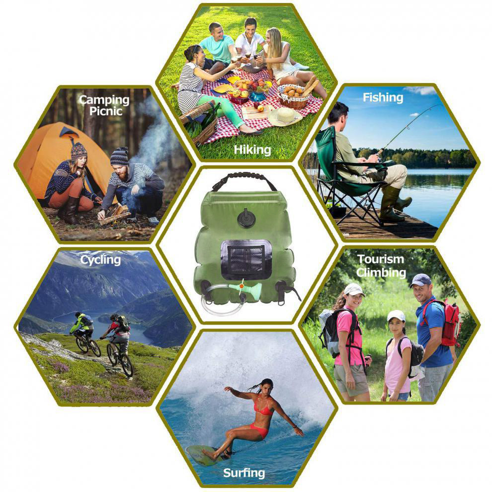 Camping Shower Bag 20L Solar H – Outdoor Camping Hot Water Shower Bewertung und Preis